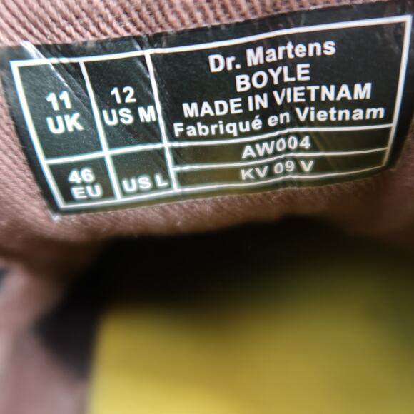 Dr Martens Shoes Mens 12 Slip On Grizzly Leather Boyle Loafer Plain Toe Casual main image 4